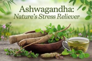 an Ayurvedic herb known for its adaptogenic properties, meaning it helps the body manage stress
