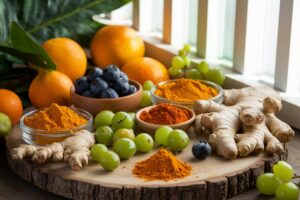 Consuming fresh, whole foods that are rich in antioxidants can help prevent aging