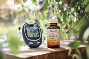 Regulating Blood Sugar Levels: The herbs in this formulation are known to help stabilize blood glucose levels, reducing spikes and crashes that can lead to cravings and fatigue